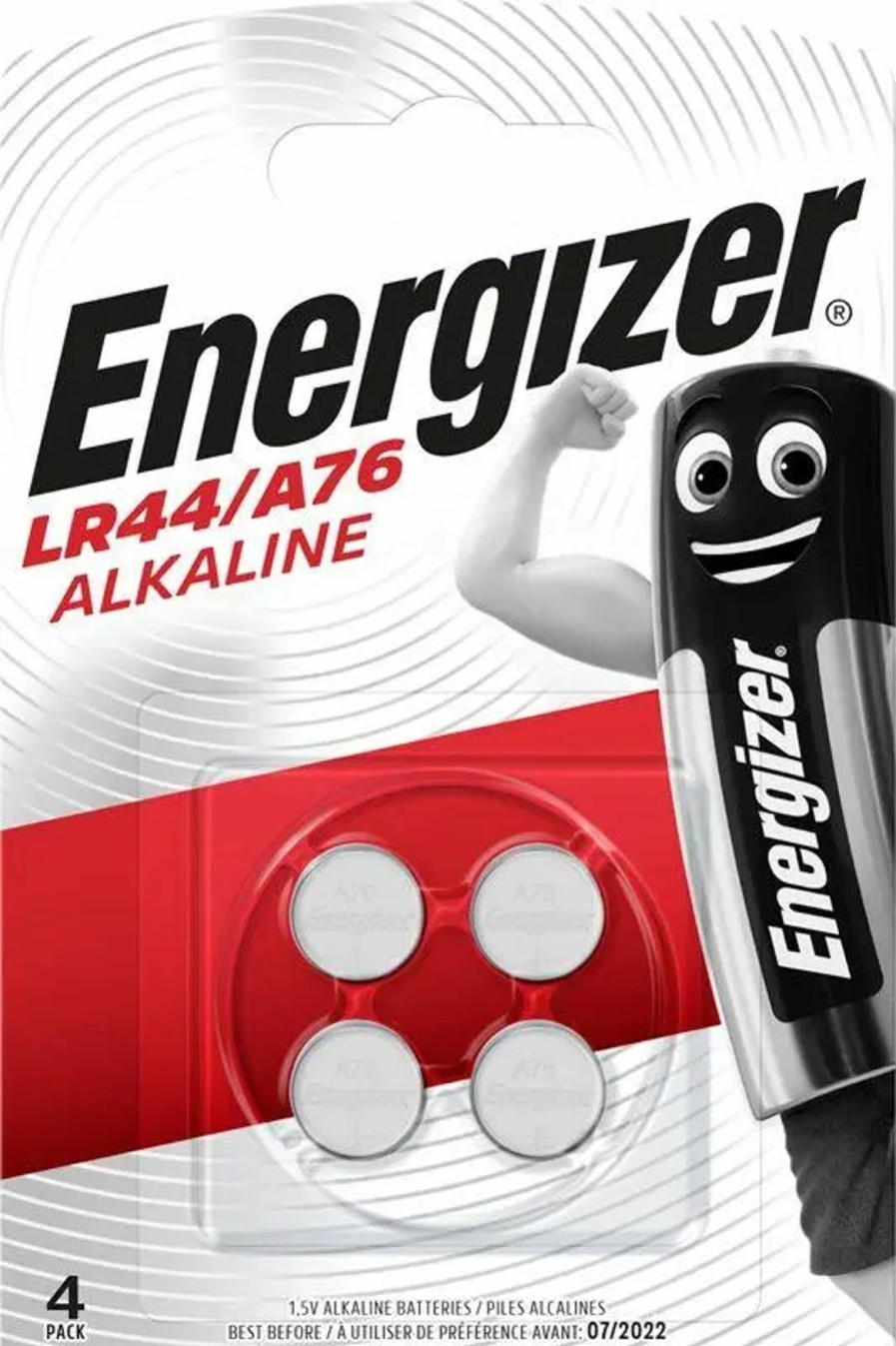 Diverse Jagtudstyr jagt-jakt | Energizer Alkaline Lr44 / A76 Batterier (4 Stk. Pakning)