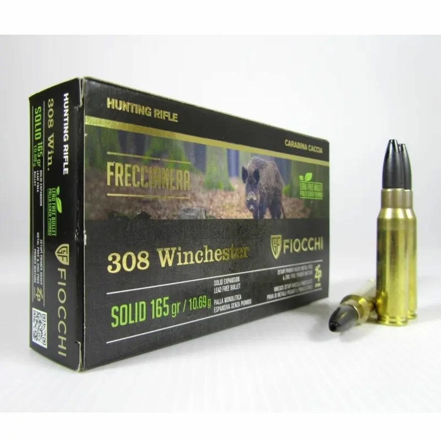 Vaben Tilbehor Og Ammunition jagt-jakt | Fiocchi .308W Freccia Nera 20 Stk Blyfri