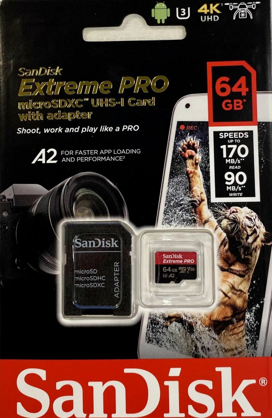 Diverse Jagtudstyr jagt-jakt | Sandisk Extreme Pro Micro Sd Kort 64Gb