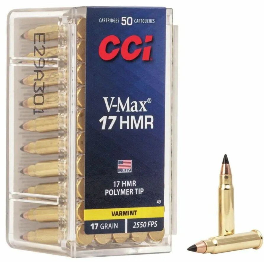 Vaben Tilbehor Og Ammunition jagt-jakt | Cci 17Hmr V-Max 17Gr (Aeske A 50 Stk)